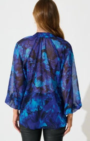 St Lucia Boutique Addison Blouse - Blue - Shop women's Tops at St Lucia Boutique