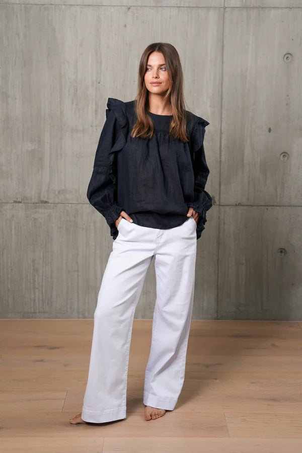 St Lucia Boutique Altana Wide Leg Jean - White - Shop women's at St Lucia Boutique