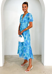 St Lucia Boutique Andarna Midi Dress - Multi - Shop women's Dresses at St Lucia Boutique