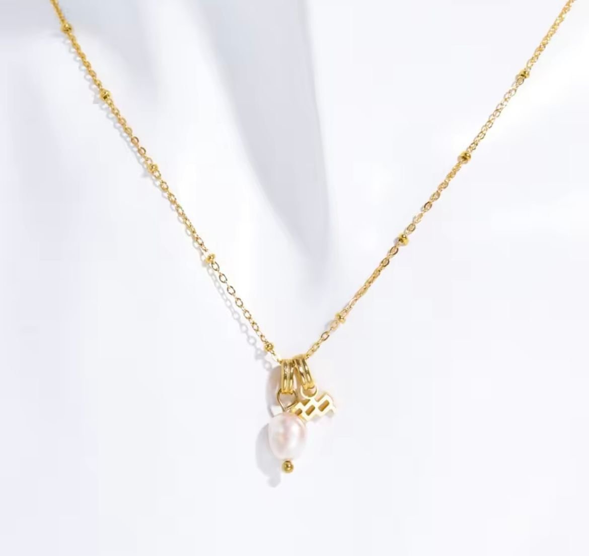 St Lucia Boutique Aquarius necklace - 18k gold plated - Shop women's Accessories at St Lucia Boutique