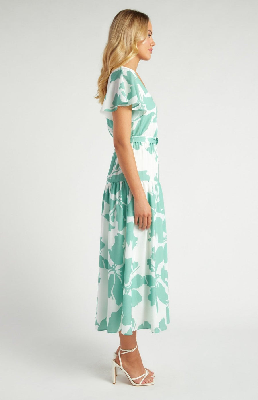 St Lucia Boutique Bettina Maxi Dress - Floral Green - Shop women's Dresses at St Lucia Boutique