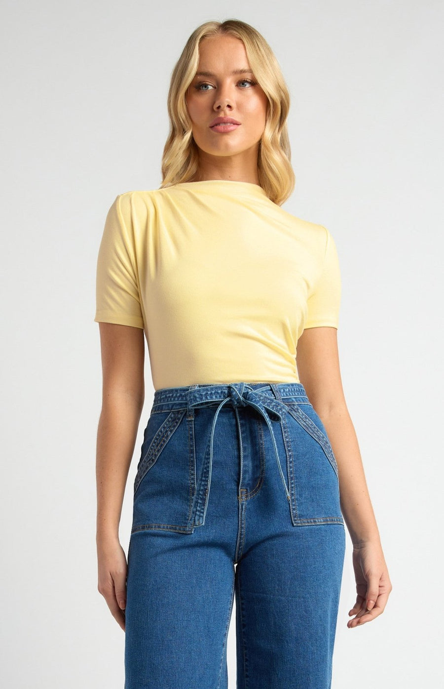 St Lucia Boutique Betty Ruched Top - Butter - Shop women's Tops at St Lucia Boutique
