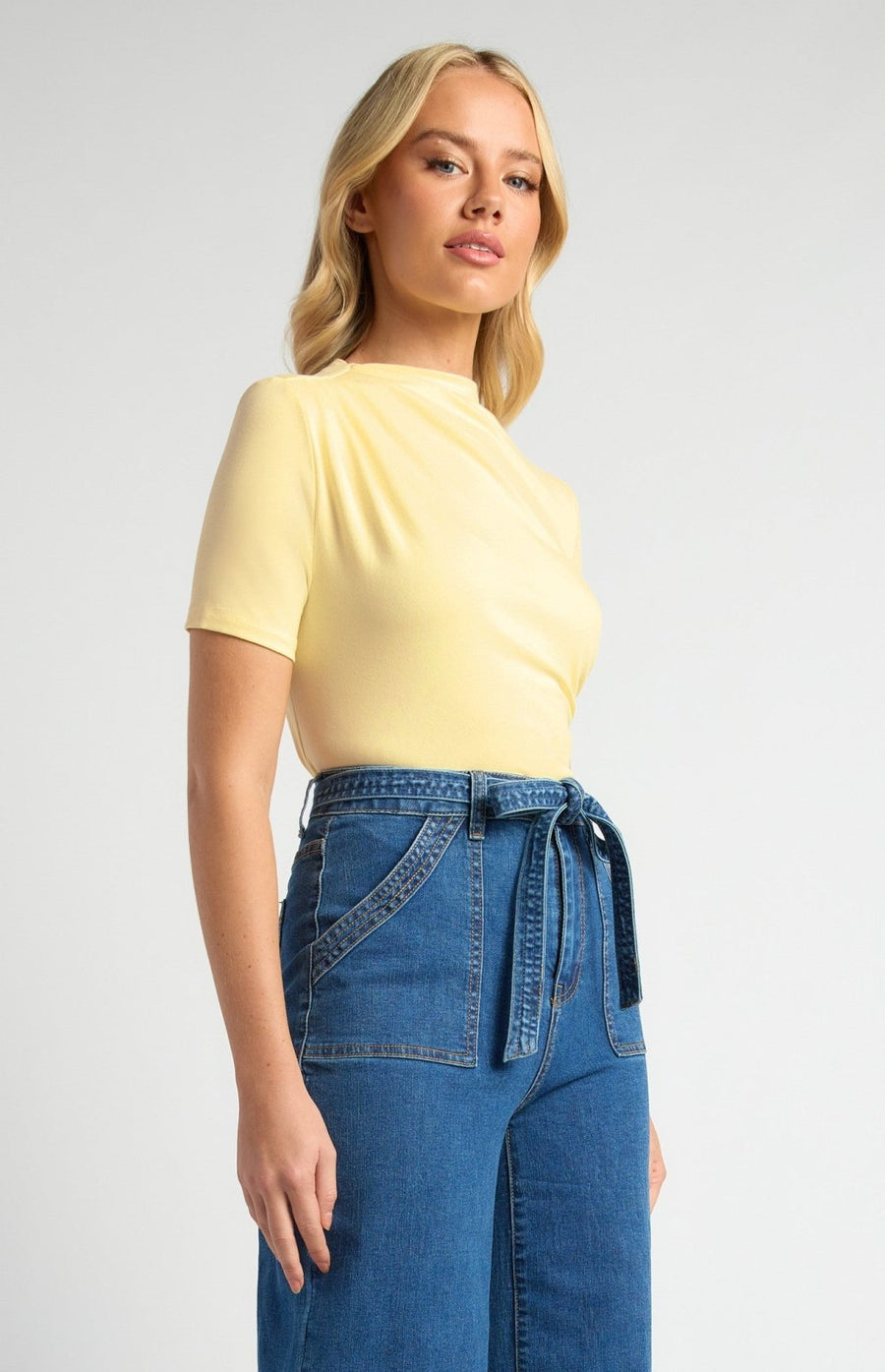 St Lucia Boutique Betty Ruched Top - Butter - Shop women's Tops at St Lucia Boutique
