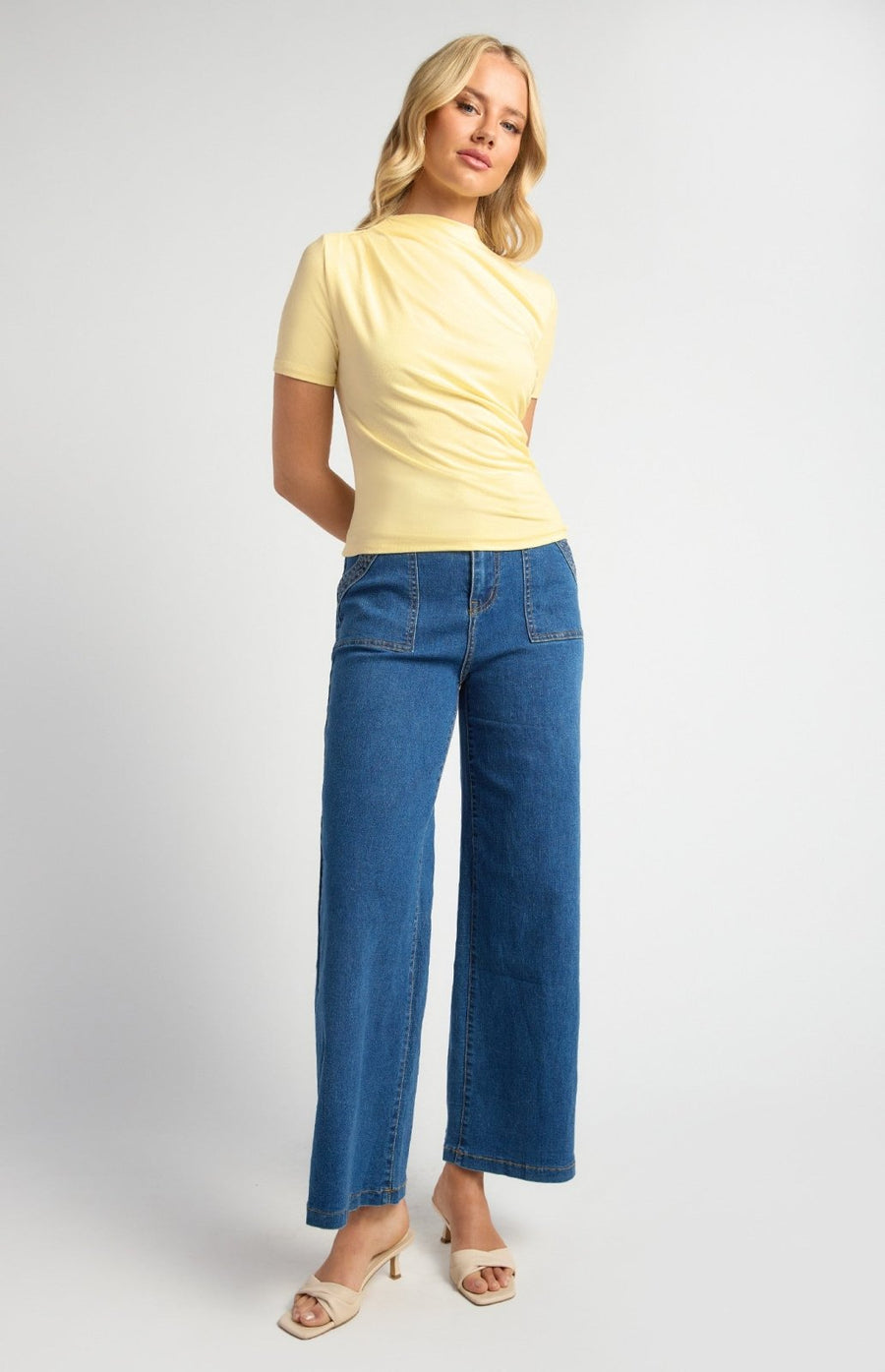 St Lucia Boutique Betty Ruched Top - Butter - Shop women's Tops at St Lucia Boutique