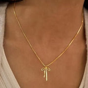 St Lucia Boutique Bow Necklace - 18k Gold Plated - Shop women's Accessories at St Lucia Boutique