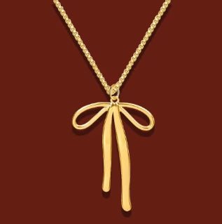 St Lucia Boutique Bow Necklace - 18k Gold Plated - Shop women's Accessories at St Lucia Boutique