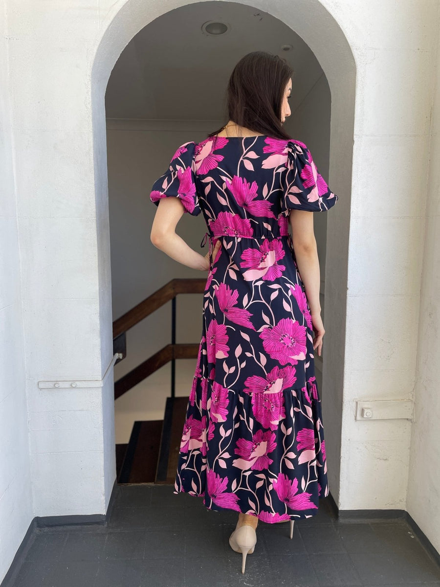 St Lucia Boutique Carter Maxi Dress - Pink/Black - Shop women's Dresses at St Lucia Boutique