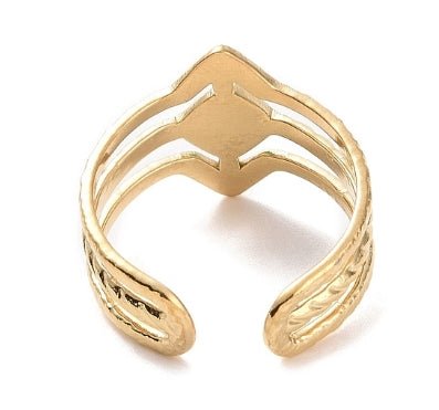 St Lucia Boutique Casper stone ring - 18k gold plated - Shop women's Accessories at St Lucia Boutique