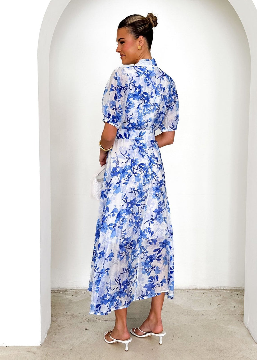 St Lucia Boutique Cassie Maxi Dress - Blue/Ivory - Shop women's Dresses at St Lucia Boutique