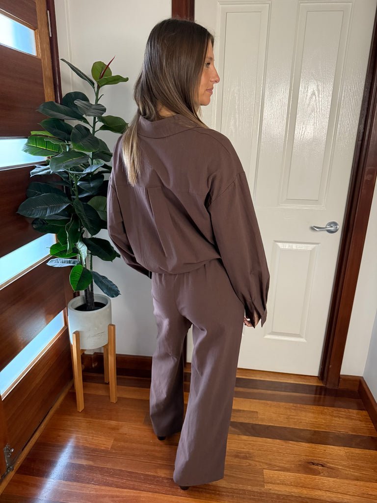 St Lucia Boutique Cocoa Drift - pants - Shop women's at St Lucia Boutique