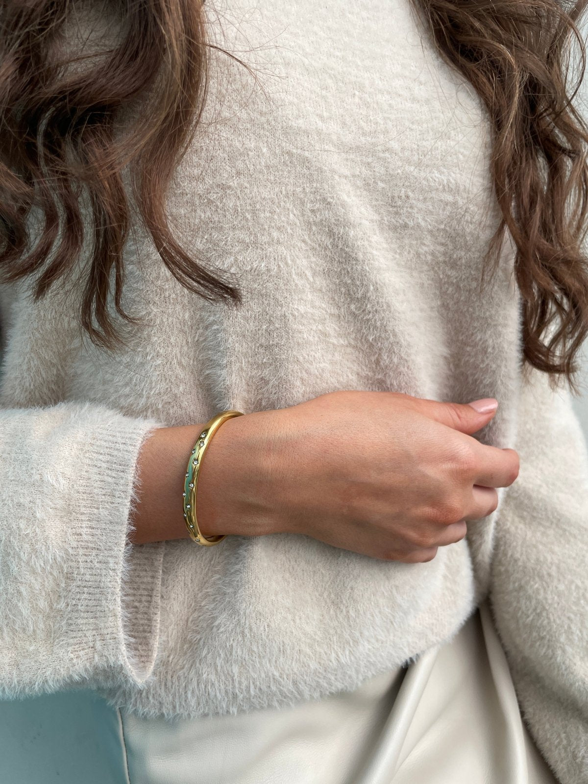 St Lucia Boutique Comet cuff bracelet - 18k gold plated - Shop women's Accessories at St Lucia Boutique