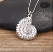 St Lucia Boutique Conch Shell Necklace - Silver - Shop women's Accessories at St Lucia Boutique