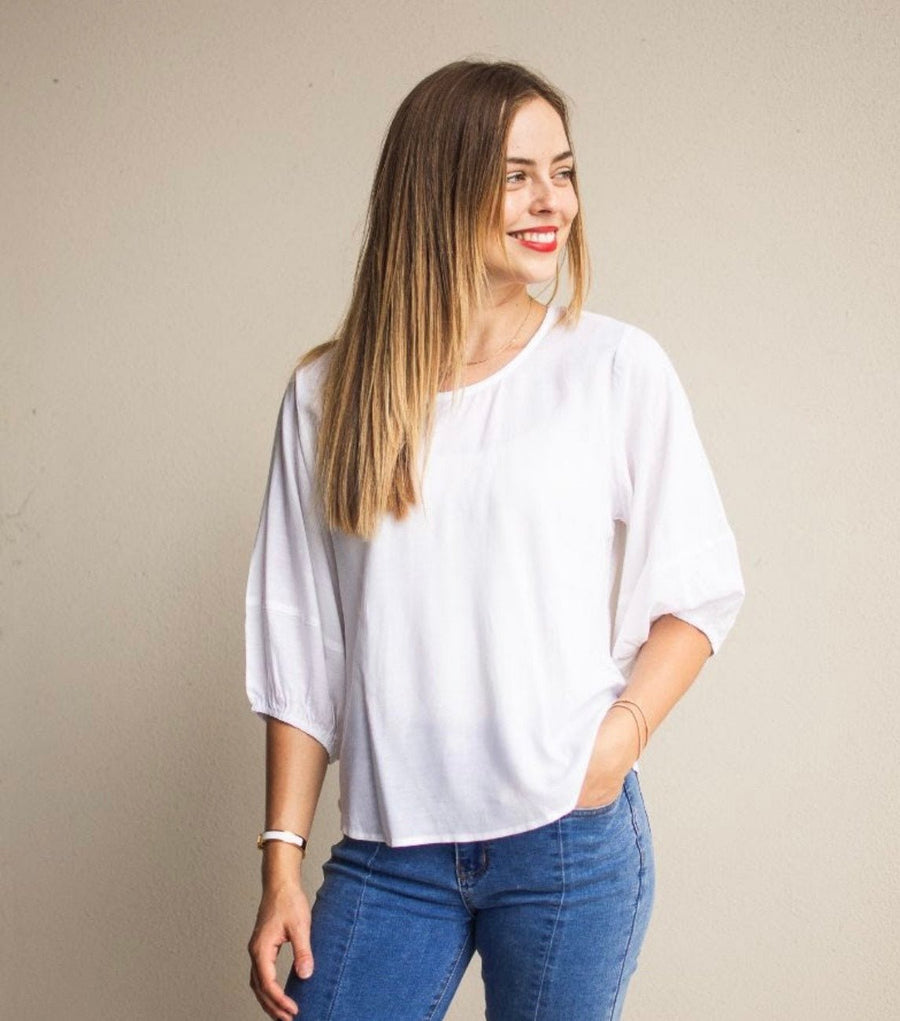 St Lucia Boutique Cristal top - white - Shop women's at St Lucia Boutique