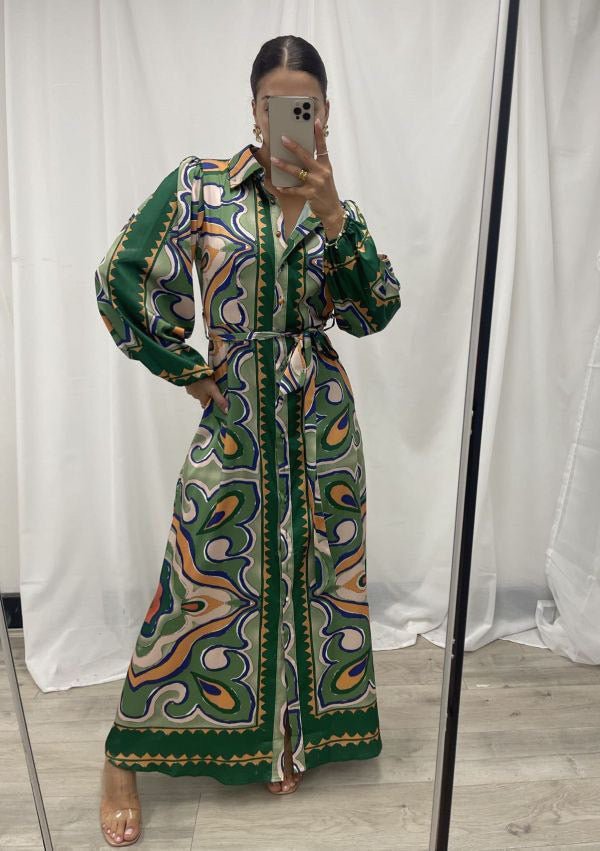 Long sleeve maxi dress boutique hotsell