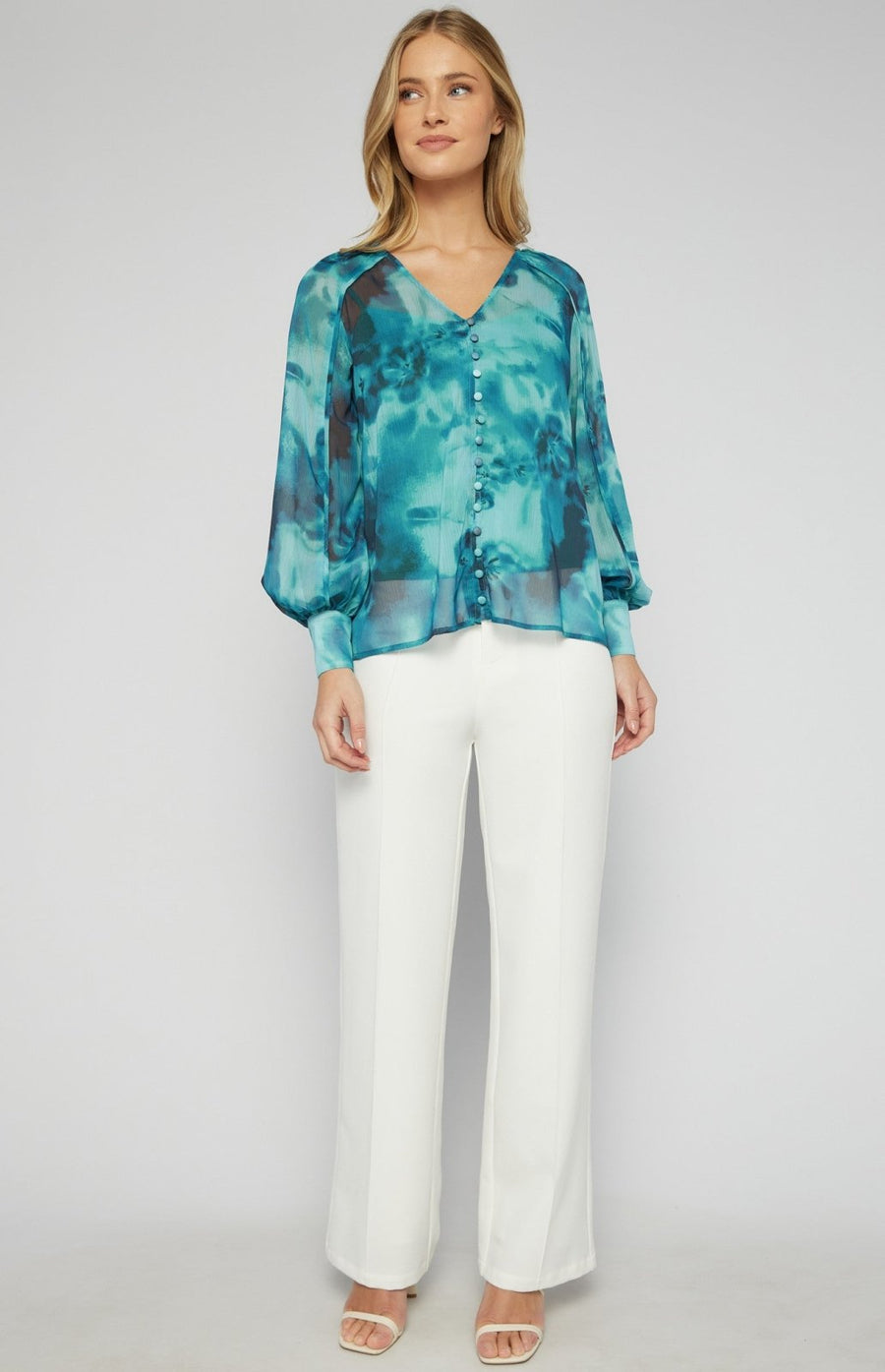 St Lucia Boutique Demi top - teal - Shop women's Tops at St Lucia Boutique