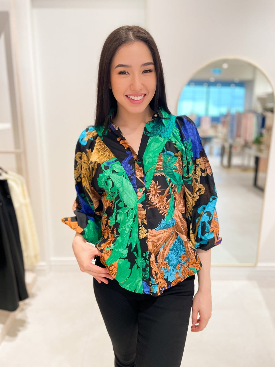 St Lucia Boutique Dylan blouse - black/multi - Shop women's at St Lucia Boutique