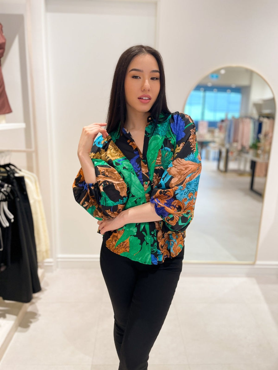 St Lucia Boutique Dylan blouse - black/multi - Shop women's at St Lucia Boutique