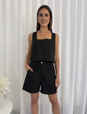 St Lucia Boutique Ebony shorts - black - Shop women's at St Lucia Boutique