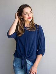 St Lucia Boutique Eloise top - navy blue - Shop women's at St Lucia Boutique