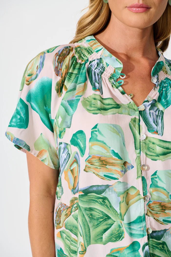 St Lucia Boutique Elspeth Shirt - Multi - Shop women's Tops at St Lucia Boutique