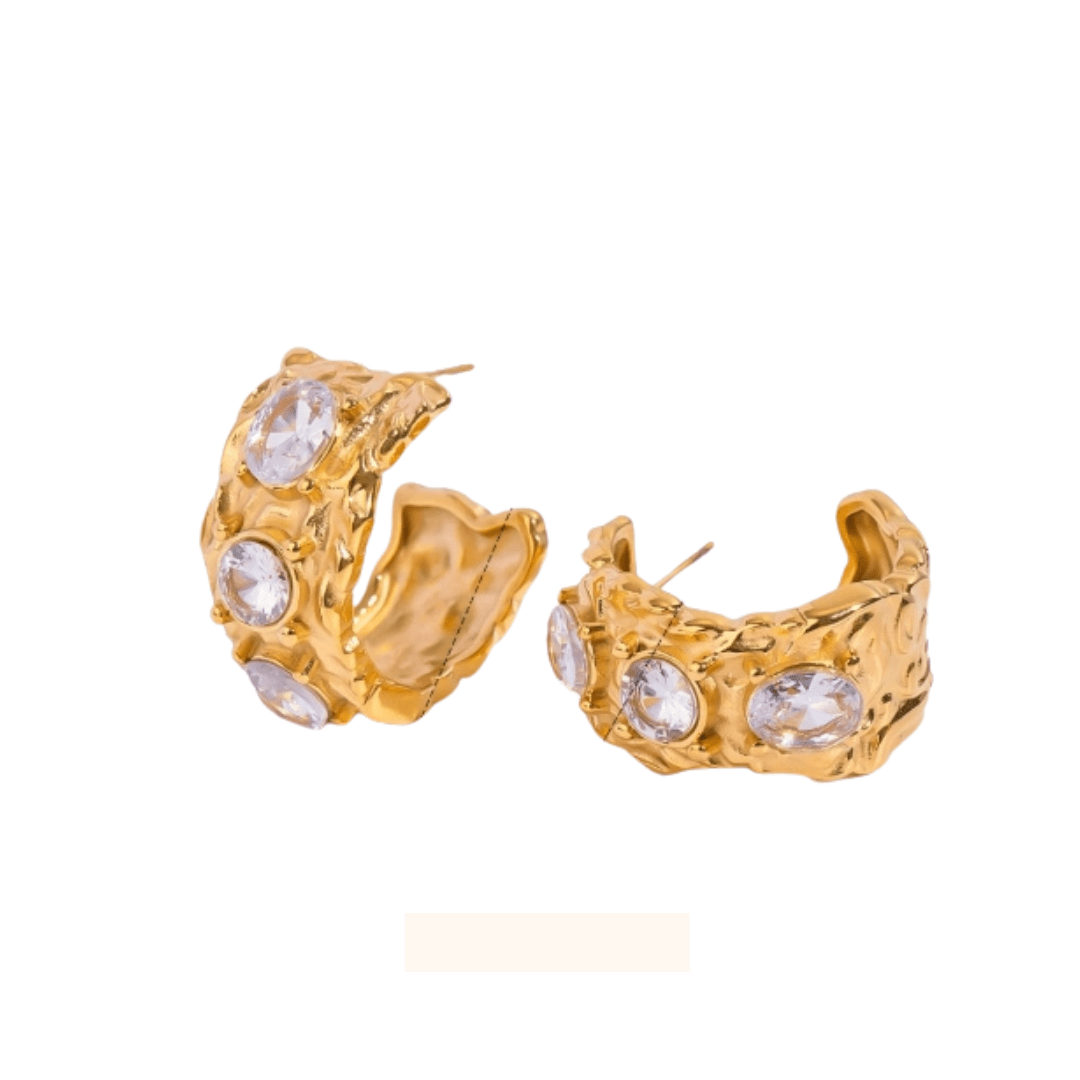St Lucia Boutique Emily Earrings - 18k Gold Plated - Shop women's earrings at St Lucia Boutique