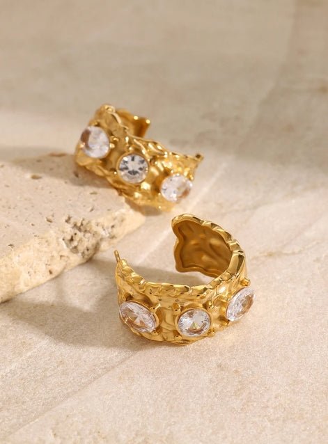 St Lucia Boutique Emily Earrings - 18k Gold Plated - Shop women's earrings at St Lucia Boutique