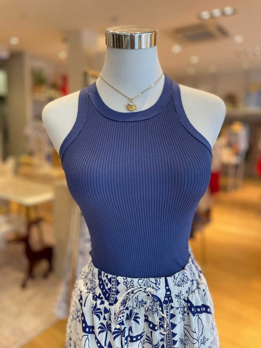 St Lucia Boutique Essential tank - Cobalt - Shop women's Tops at St Lucia Boutique