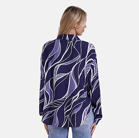 St Lucia Boutique Haymitch Blouse - Navy - Shop women's Tops at St Lucia Boutique