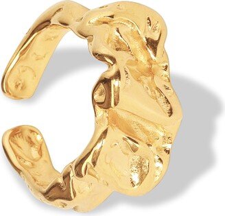 St Lucia Boutique Hera Crinkle ring - 18k gold plated - Shop women's Accessories at St Lucia Boutique