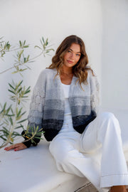 St Lucia Boutique Honey pot knit cardigan - grey ombré - Shop women's Knitwear at St Lucia Boutique