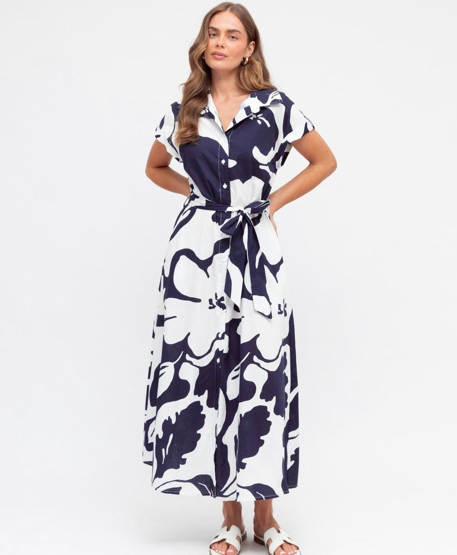 St Lucia Boutique Indy Maxi Dress - Navy/White - Shop women's at St Lucia Boutique