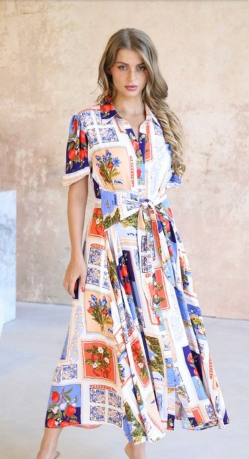 St Lucia Boutique Italia Maxi Dress - Multi - Shop women's Dresses at St Lucia Boutique