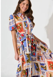 St Lucia Boutique Italia Maxi Dress - Multi - Shop women's Dresses at St Lucia Boutique