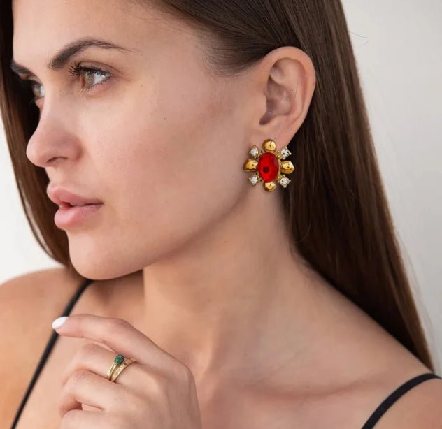 St Lucia Boutique Jeanie Earrings - 18k Gold Plated - Shop women's Accessories at St Lucia Boutique