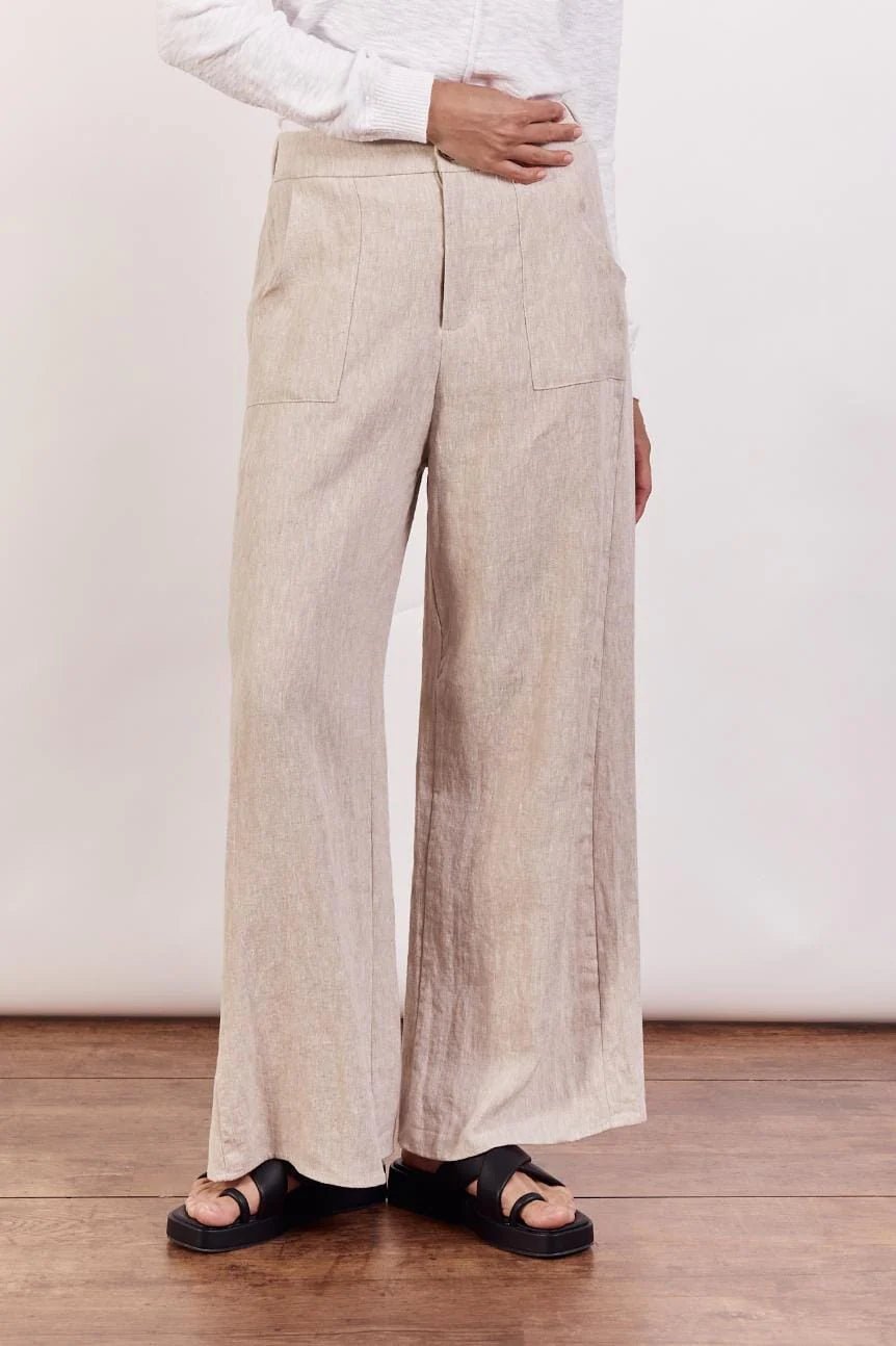 St Lucia Boutique Jude Linen Pant - Nude - Shop women's Pants at St Lucia Boutique