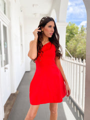 St Lucia Boutique Katie Mini Dress - Red - Shop women's Dresses at St Lucia Boutique