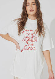 St Lucia Boutique Lobster Tee - White - Shop women's at St Lucia Boutique