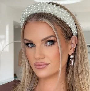 St Lucia Boutique Maggie pearl headband - pearl - Shop women's at St Lucia Boutique