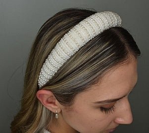 St Lucia Boutique Maggie pearl headband - pearl - Shop women's at St Lucia Boutique