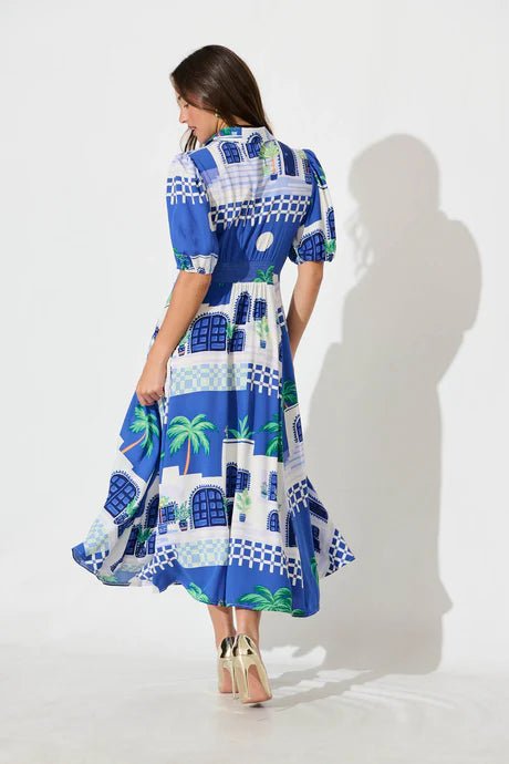 St Lucia Boutique Miami Maxi Dress - Blue/Multi - Shop women's at St Lucia Boutique