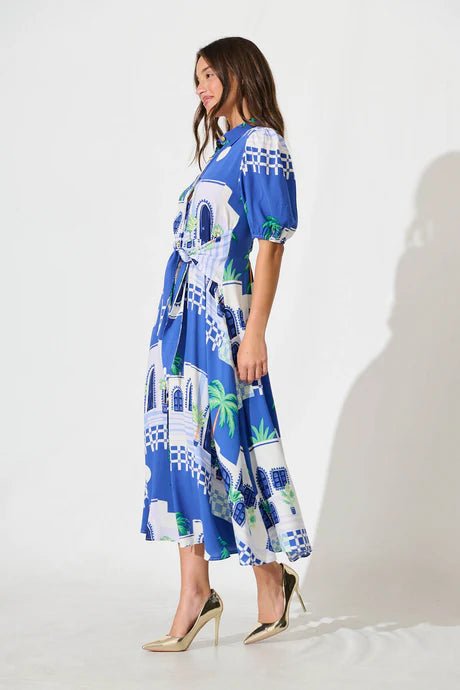 St Lucia Boutique Miami Maxi Dress - Blue/Multi - Shop women's at St Lucia Boutique