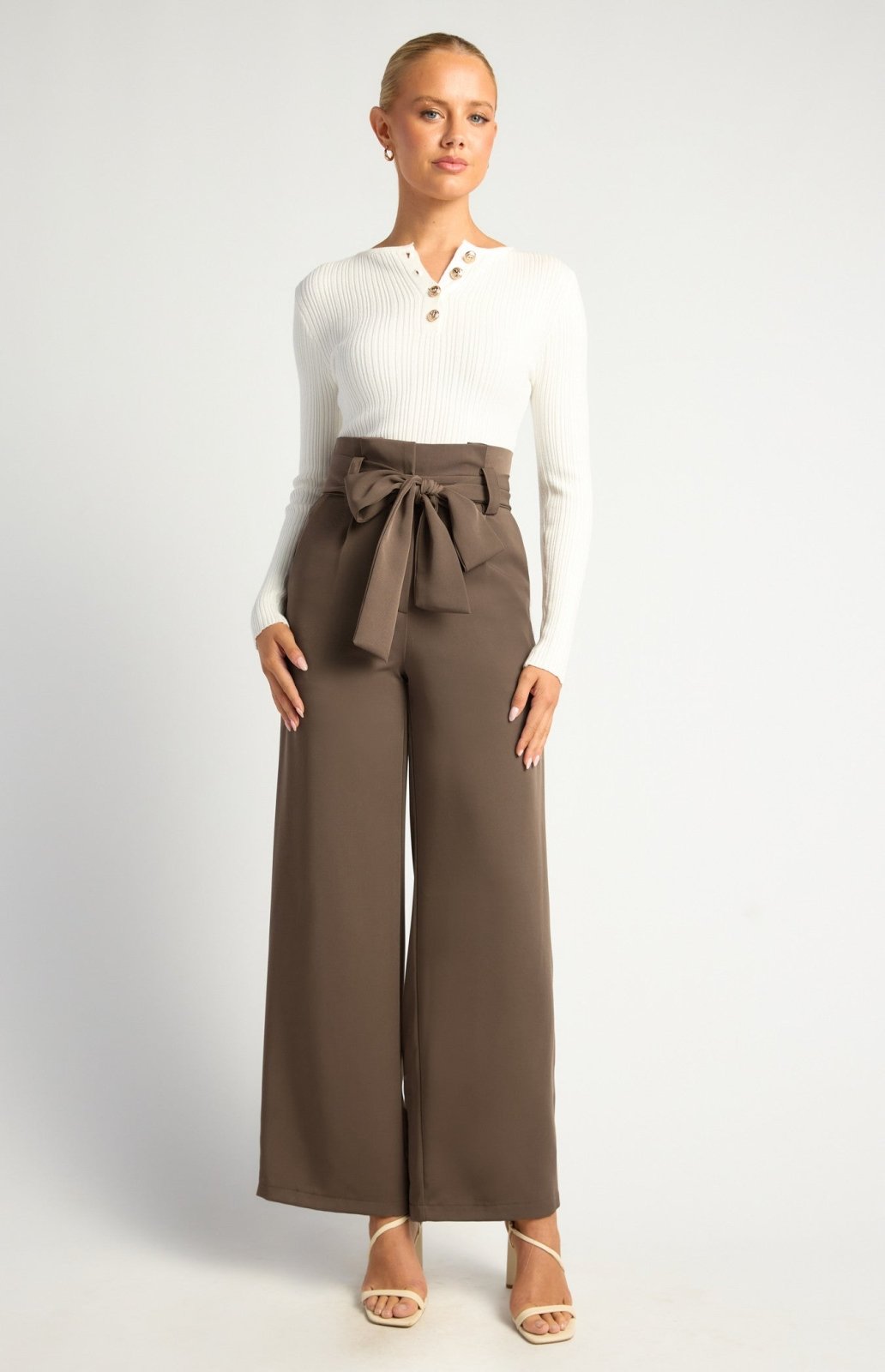 St Lucia Boutique Mocha Chic High - waist Pants - Shop women's at St Lucia Boutique