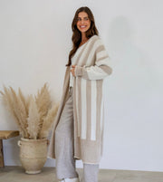 St Lucia Boutique Noah fluffy cardigan - Beige - Shop women's Knitwear at St Lucia Boutique