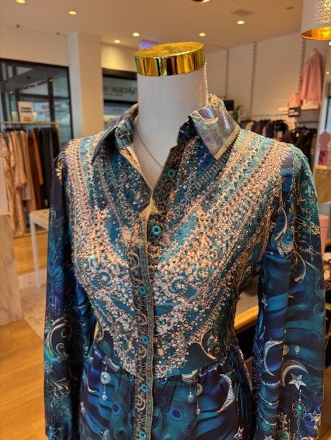 St Lucia Boutique Peacock Maxi Dress - Multi - Shop women's Dresses at St Lucia Boutique