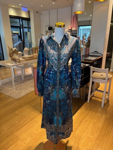 St Lucia Boutique Peacock Maxi Dress - Multi - Shop women's Dresses at St Lucia Boutique