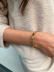 St Lucia Boutique Roman bangle - 18k gold plated - Shop women's Accessories at St Lucia Boutique