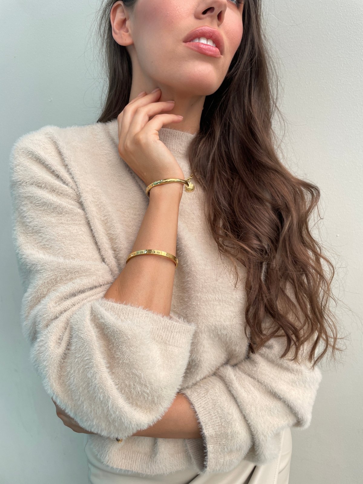 St Lucia Boutique Roman bangle - 18k gold plated - Shop women's Accessories at St Lucia Boutique