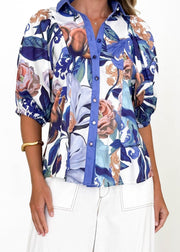 St Lucia Boutique royal bloom shirt - multi - Shop women's at St Lucia Boutique