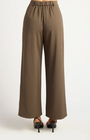 St Lucia Boutique Rue Wide Leg Pant - Ash Brown - Shop women's Pants at St Lucia Boutique