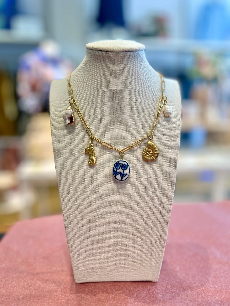 St Lucia Boutique Sea life charm necklace - Shop women's at St Lucia Boutique